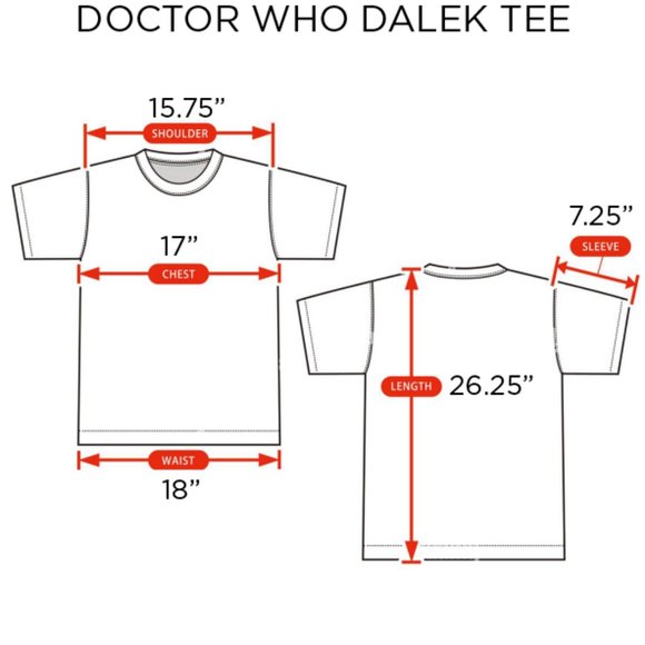 DOCTOR WHO VOTE NO ON DALEK T-Shirt Unisex SM NWOT - Picture 4 of 4